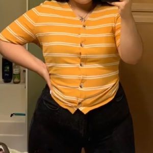 Striped yellow top